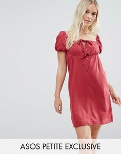 Джинсовое платье в молодежном стиле ASOS PETITE - Красный