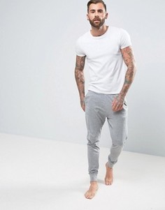 Джоггеры зауженного кроя с манжетами Jack &amp; Jones - Серый