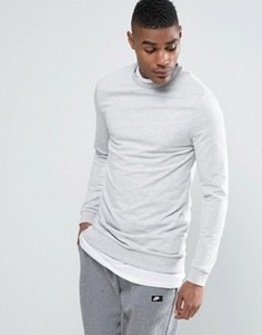 Длинный обтягивающий свитшот ASOS - Серый