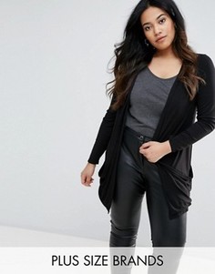 Трикотажный кардиган New Look Plus - Черный