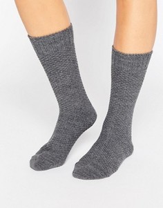 Фактурные носки ASOS - Серый