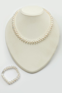 Комплект: колье и серьги Aquamarine