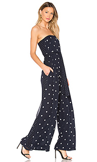 Spot print strapless jumpsuit - NICHOLAS