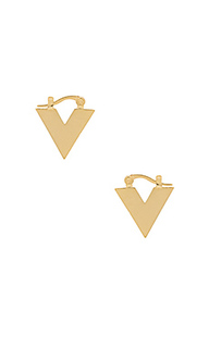 V huggie earrings - Michelle Campbell