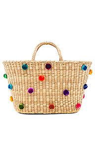 Joana multi pompom tote - Nannacay