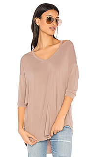 Slit shoulder tee - Michael Stars