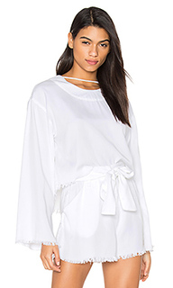 Frayed twill top - KENDALL + KYLIE