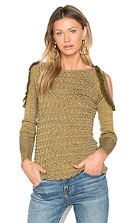 Cut out shoulder ruffle top - Kenzo