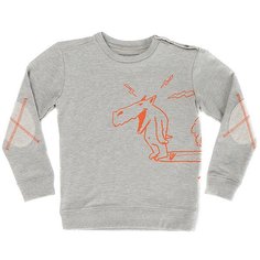 Толстовка классическая детская Quiksilver Surfingdogboy Light Grey Heather