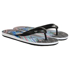 Вьетнамки женские Roxy Tahiti V Black/Print