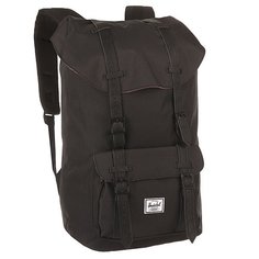 Рюкзак туристический Herschel Little America Black Synthetic Leather