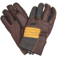 Перчатки сноубордические Pow Villain Glove Brown