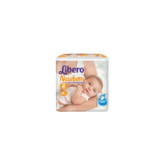 Подгузники Libero Newborn, Mini 3-6 кг (2), 26 шт.