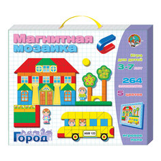 Магнитная мозаика "Город", 264 деталей, Десятое королевство