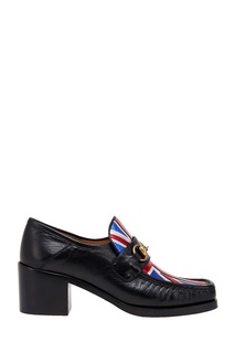 Кожаные туфли Union Jack Horsebit Gucci