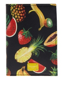 Кожаная обложка для паспорта Dolce & Gabbana