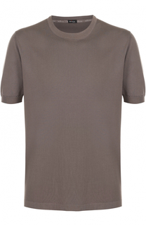 Хлопковый джемпер с короткими рукавами Kiton