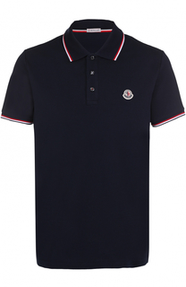 Хлопковое поло с короткими рукавами Moncler