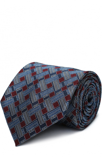 Шелковый галстук с узором Brioni
