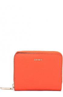 Кожаное портмоне на молнии DKNY