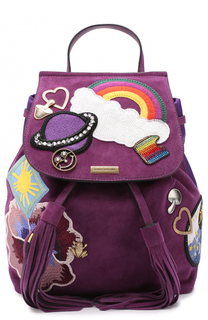 Замшевый рюкзак Zip Pack с нашивками Marc Jacobs