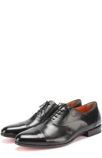 Классические кожаные оксфорды Santoni