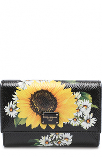 Кожаное портмоне с принтом Dolce &amp; Gabbana