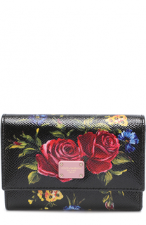 Кожаное портмоне с принтом Dolce &amp; Gabbana