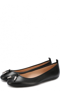Кожаные балетки с декором Tod’s Tods