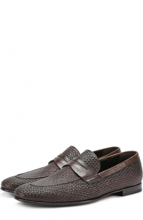 Плетеные кожаные пенни-лоферы Barrett