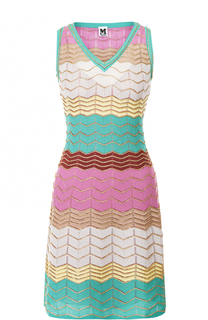 Вязаное мини-платье с V-образным вырезом M Missoni