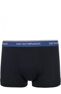 Комплект из двух хлопковых боксеров с широкой резинкой Emporio Armani