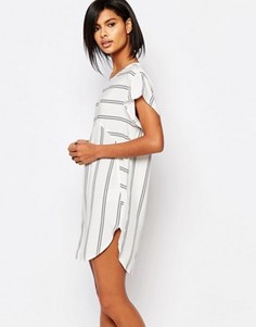 Цельнокройное платье в полоску Vero Moda - Белый