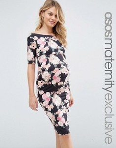 Платье для беременных с цветочным принтом ASOS Maternity - Мульти