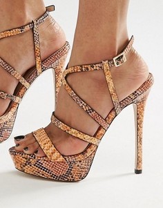 Босоножки на платформе ASOS HERRING - Мульти