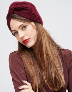 Шапка-тюрбан в рубчик ASOS - Красный