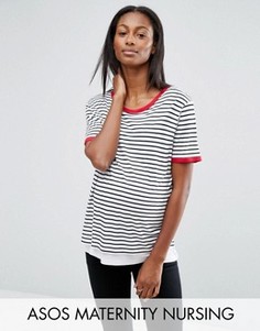Топ в полоску для беременных и кормящих ASOS Maternity Nursing - Мульти