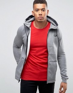 Худи серого цвета на молнии Nike 835858-091 - Серый