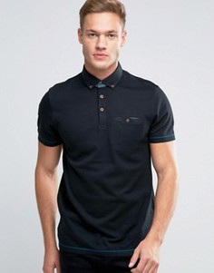 Футболка-поло из ткани пике Ted Baker - Черный