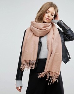 Длинный мягкий шарф с кисточками ASOS - Розовый