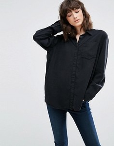 Джинсовая рубашка Weekday - Черный