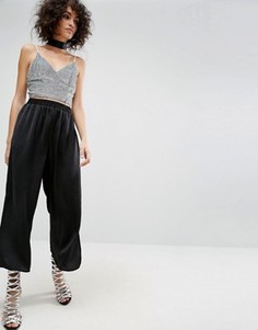 Юбка-брюки с разрезами ASOS Premium - Черный