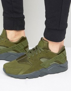 Nike Air Huarache Run Trainers In Green 852628-301 - Зеленый