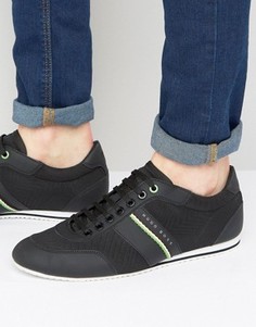 BOSS Green by Hugo Boss Lighter Tape Trainers - Черный