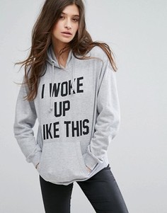 Parisian I Woke Up Like This Hoodie - Серый