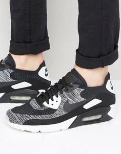 Nike Air Max 90 Ultra 2.0 Flyknit Trainers In Grey 875943-001 - Серый