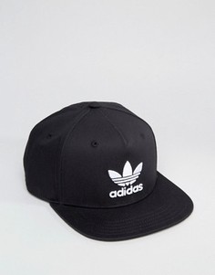 Черная бейсболка с логотипом-трилистником adidas Originals BK7324 - Черный