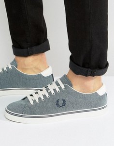 Fred Perry Underspin Oxford Trainers - Темно-синий