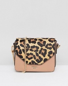 Dune Interchangeable Leopard Print & Blush Crossbody Bag - Темно-синий