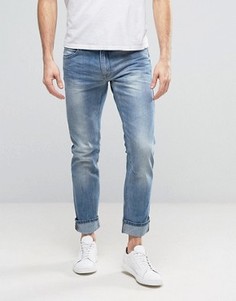 Светлые винтажные узкие джинсы Blend Twister - Синий